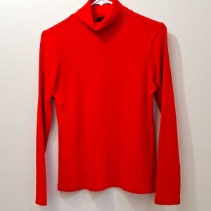 Carole Little Red Long Sleeve Turtleneck Sweater Medium